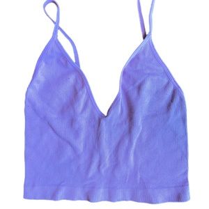 PrettyLittleThing Baby Pink Plunge Cami Crop Top